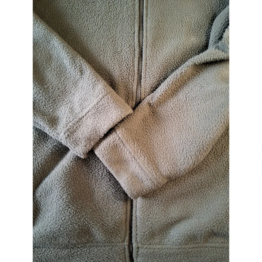 Orvis Mens Full Zip Fleece Jacket Olive Green Large Classic Collection Outdoor